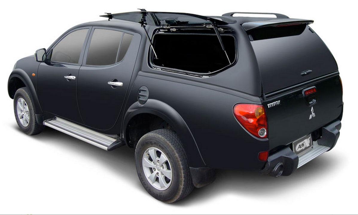 HARD TOP SLINE SV MITSUBISHI L200 2010/2014 DOUBLE CAB LONGUE BENNE VITRES PAPILLON NOIR X08