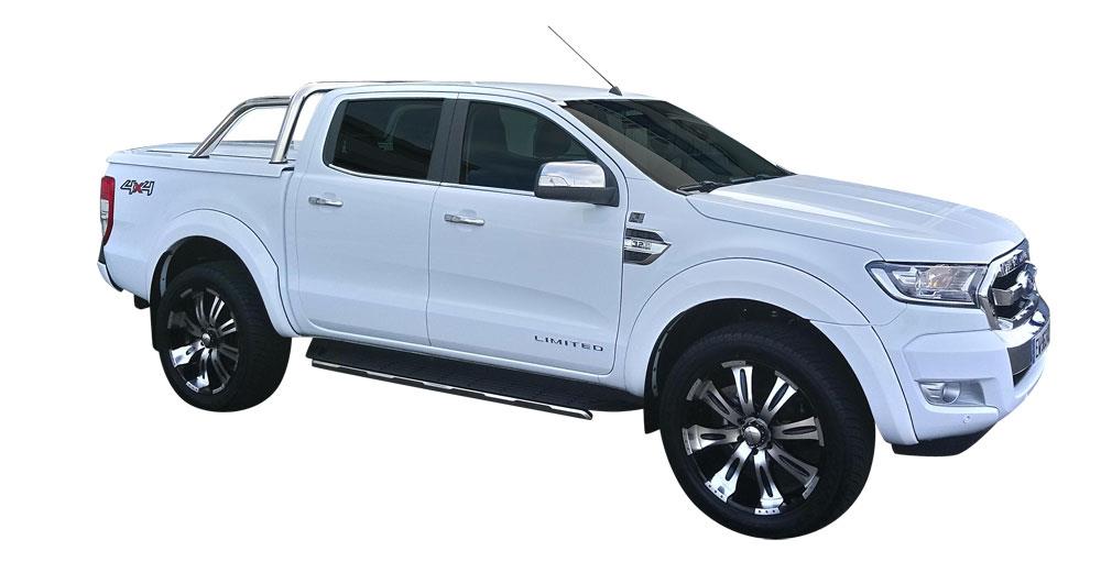 TONNEAU COVER PF ABS PREMIUM FORD RANGER 2012+ DOUBLE CAB NON PEINT